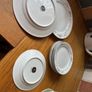 Royal West Germany Bone China Plates  Blue Daisy Flower Print Image 3