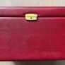 Large Burgundy Vintage Style Jewellery Box with Mirror and Drawers Image 8