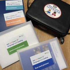 speech and language therapy materials (see and learn kits)