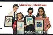 1996 Isle of Man Christmas Children's Paintings Commemorative Stamps Presentation Pack