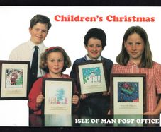 1996 Isle of Man Christmas Children's Paintings Commemorative Stamps Presentation Pack