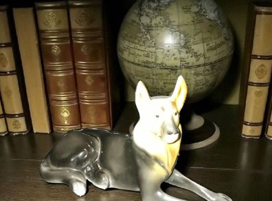 Antique porcelain German shepherd