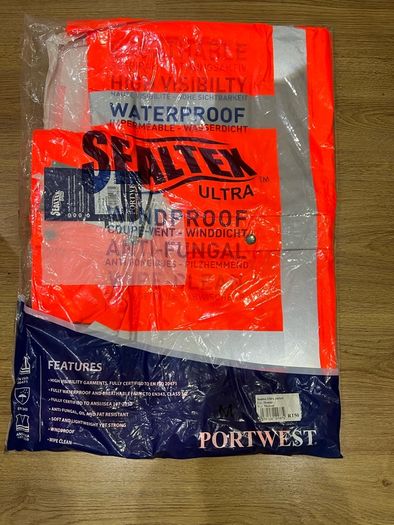 Portwest RT50 Sealtex Ultra Hi-Vis Rain Jacket - Waterproof, Class 3 (Orange)