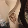 beautiful cream wave and twist leaf vase Image 3