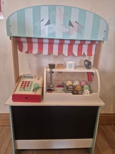 Wooden Toy Shop with Melissa and Doug Ice Cream Stand