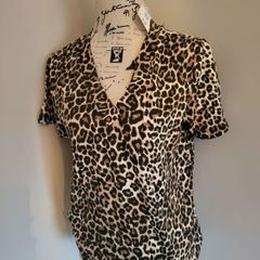 animal print long tshirt