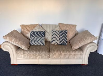 leather 3 seater couch