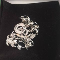 Sterling silver charms bracelet