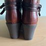 Brown Leather Ankle Boots With Wedge Size 40 (uk 7).  Spanish Brand Xti Quality Soft Leather Boots & Excellent Condition Image 8