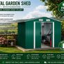 Metal Garden Shed with metal   Foundation  8.5 x 6.7 x 5.9 ft (LxDxH)" Image 9