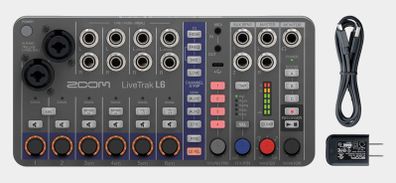 Zoom LiveTrak L6 audio mixer and multi track recorder