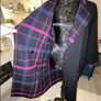 Ladies Black Coat with Tartan inside from Gm Globus. Size UK 14 / EU 42 Image 10