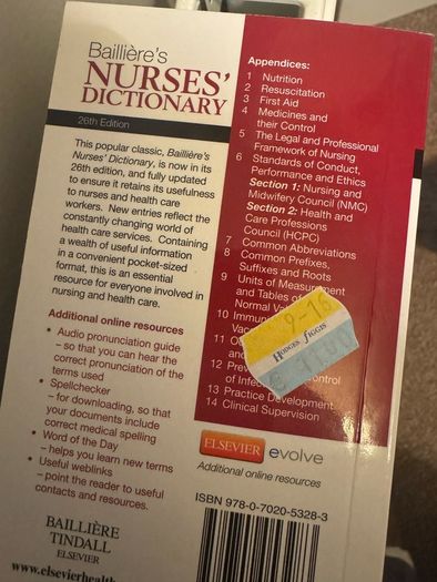 Bailliere's Nurses Dictionary