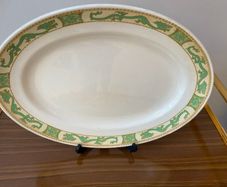 Arklow 1950 s green Dragon rare find large 16 inch platter