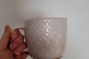 Ivory / beige textured ceramic mug NEW