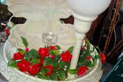 Vintage Indoor Water Fountain featuring a Shell Basin