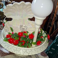 Vintage Indoor Water Fountain featuring a Shell Basin