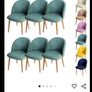 Brand New 6 Grey Chair Covers Image 2
