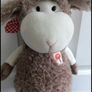 Card Factory Farm Patch Brown Lamb  Soft Plush Toy With Slippers Image 2