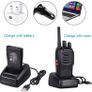 2PCS Walkie Talkies Rechargeable Walkie Talkie Long Range Two-Way Radio Walky Talky Set with Earpieces and LED Light Voice Prompt for Field Survival Biking and Hiking Image 6