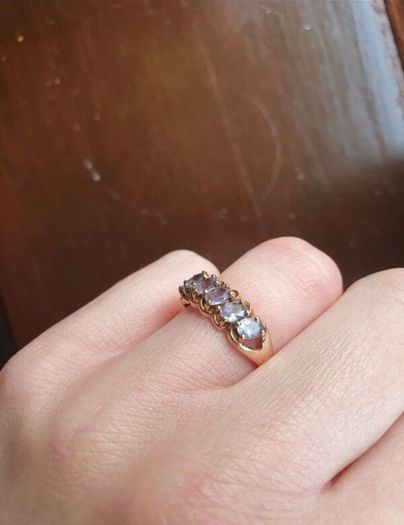 10ct Gold Iolite Eternity