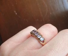 10ct Gold Iolite Eternity