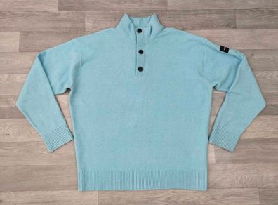 CK Calvin Klein Half Zip/Button Wool Blend Jumper Mens XL