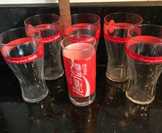 Vintage Coca-Cola glasses
