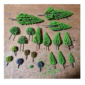 New Model Trees Pack J: ( Hornby Bachmann MicroScalextric wargames Scenic Lima Scalextric )