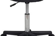 Black Adjustable Rolling Cushion Tattoo Massage Hydraulic Salon Stool,5 Wheels (FREE POSTAGE)