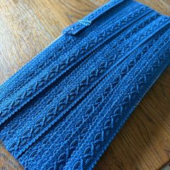 New 10.4 metres of blue half inch thick upholstery gimp