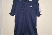 Mens Adidas performance polo t shirt 100% polyester size medium golf sports