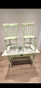mid century table and chairs