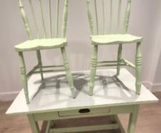 mid century table and chairs