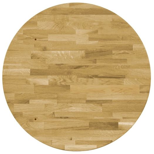 Table Top Solid Oak Wood Round 44 mm 900 mm