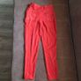 Red snake print leather two piece set, size 10 Image 5