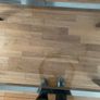 Wood and glass dining table Image 3