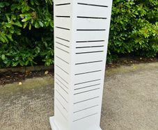 Spinning White Shop Retail Display Stands - Large Quantity Available
