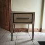 Bedside Locker - Bentley Designs Rimini Aged Oak & Weathered Oak 1 Drawer Nightstand Image 5