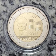 Luxembourg 2 Euro Base Metals Uncirculated Coin 2022 - 50th Anniversary of the Legal Protection of the Luxembourg Tricolour Flag. - 2 Euro Commemorative Coin