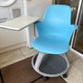Swivel Node Laptop Office Student Chair With Desk Image 2