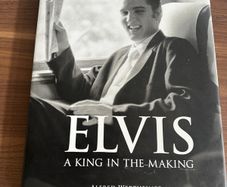 Elvis  a King in the making book with Decal Vinyl