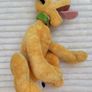 Disney Pluto Plush Doll Stuffed Animal Toy Official Store approx. 45 cm. his neck is too loose Tag is damaged Please see pictures Image 5