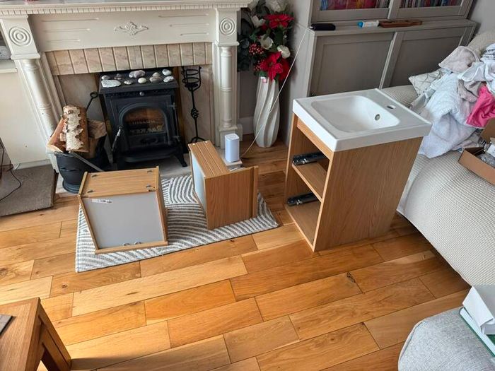 IKEA vanity unit with sink and plumbing, brand new