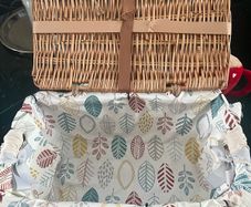 Wicker picnic basket