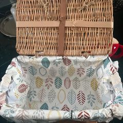 Wicker picnic basket