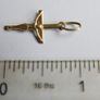 Vintage solid 14k Yellow Gold 585 Crucifix Pendant - 0,5g Image 9