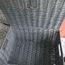 Grey Wicker type Picnic or Storage Basket for wedding items Image 2