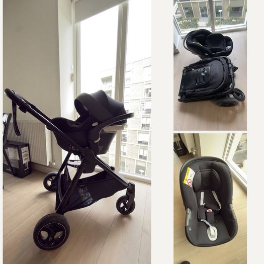 Mamas & Papas Flip XT3 3-in-1 Travel System + Cybex Aton B2 i-Size Car Seat & ISOFIX Base