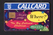 1996 Ireland 10 unit Callcard Collectors fair called "The Big Callcard Challenge" (Gemplus GEM1) Call Card Used. Telecom Eireann card number 1116